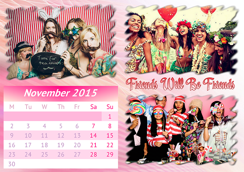 Personalized Calendar With The Best Photos - Personalized Calendar Design (800x566), Png Download