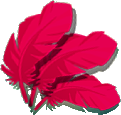 Pink Feathers Png - Portable Network Graphics (412x391), Png Download