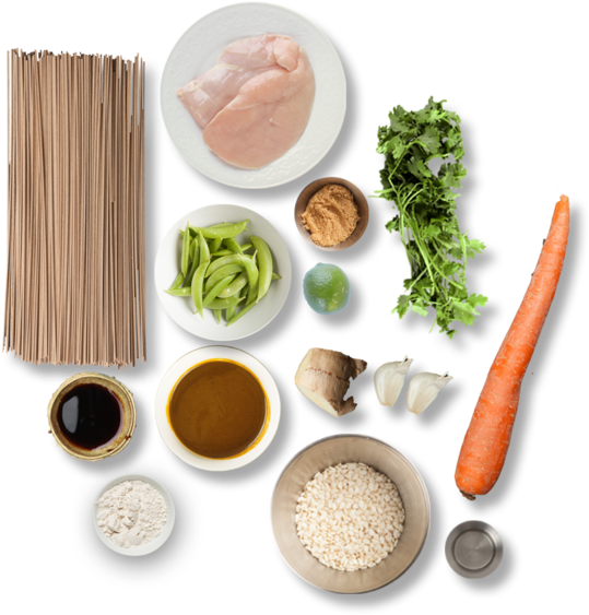 Sesame Chicken With Soba Noodles & Snap Peas - Side Dish (700x670), Png Download