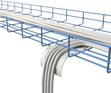 Wire-mesh Cable Trays - Wire Mesh Cable Tray (360x360), Png Download