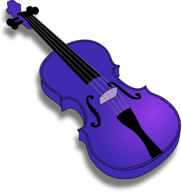 Violin Clipart The Cliparts - Violin Clip Art (600x631), Png Download