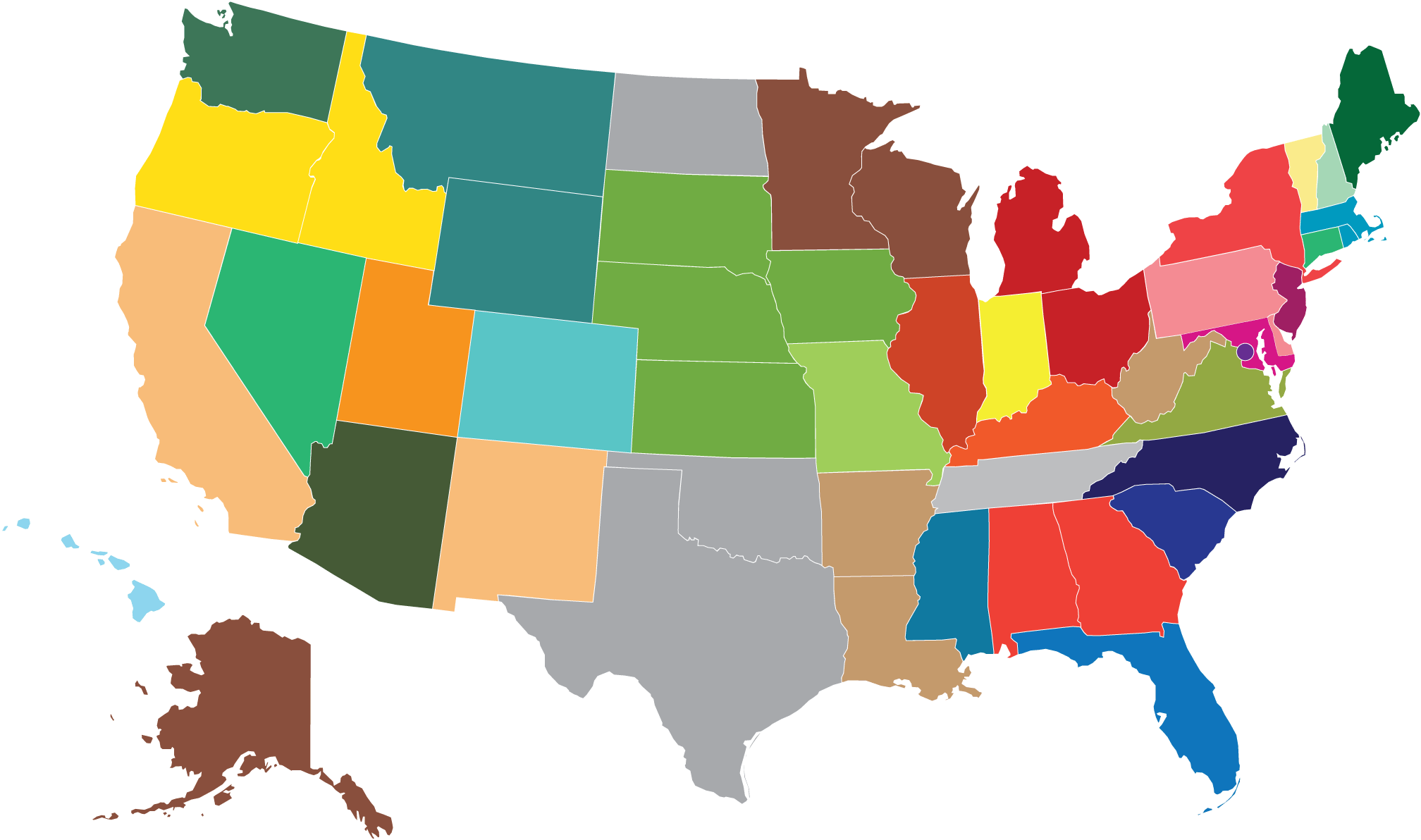 Click Below - Trump Hillary Vote Result (2048x1340), Png Download