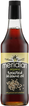 Organic Toasted Sesame Oil - Meridian Organic Sesame Oil (cold Pressed & Unrefined) (375x375), Png Download