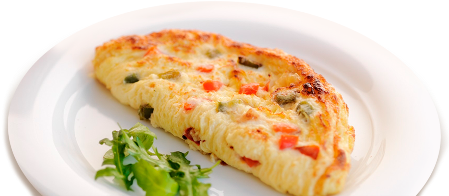 Omelet Free Png Image - Omelete De Queijo Png (932x407), Png Download