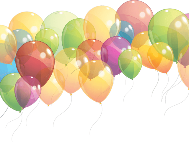 Balloons Clipart Transparent Background - Happy Birthday Pooja Gif (640x480), Png Download