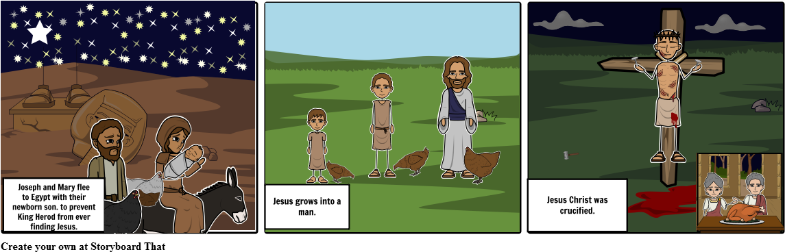 Birth Of Jesus Part - Cartoon (1164x385), Png Download