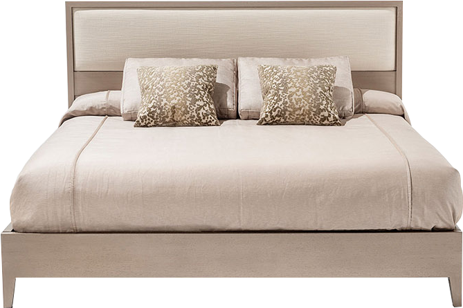 Bed Png Background Image - Double Bed Front View Png (750x600), Png Download