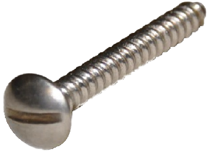 #10 X 3/4 Slotted Drive Truss Head Self-tapping Screw - Lever (500x500), Png Download