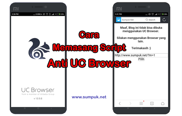 Cara Memasang Script Anti Uc Browser Dengan Mudah - Uc Browser (600x384), Png Download