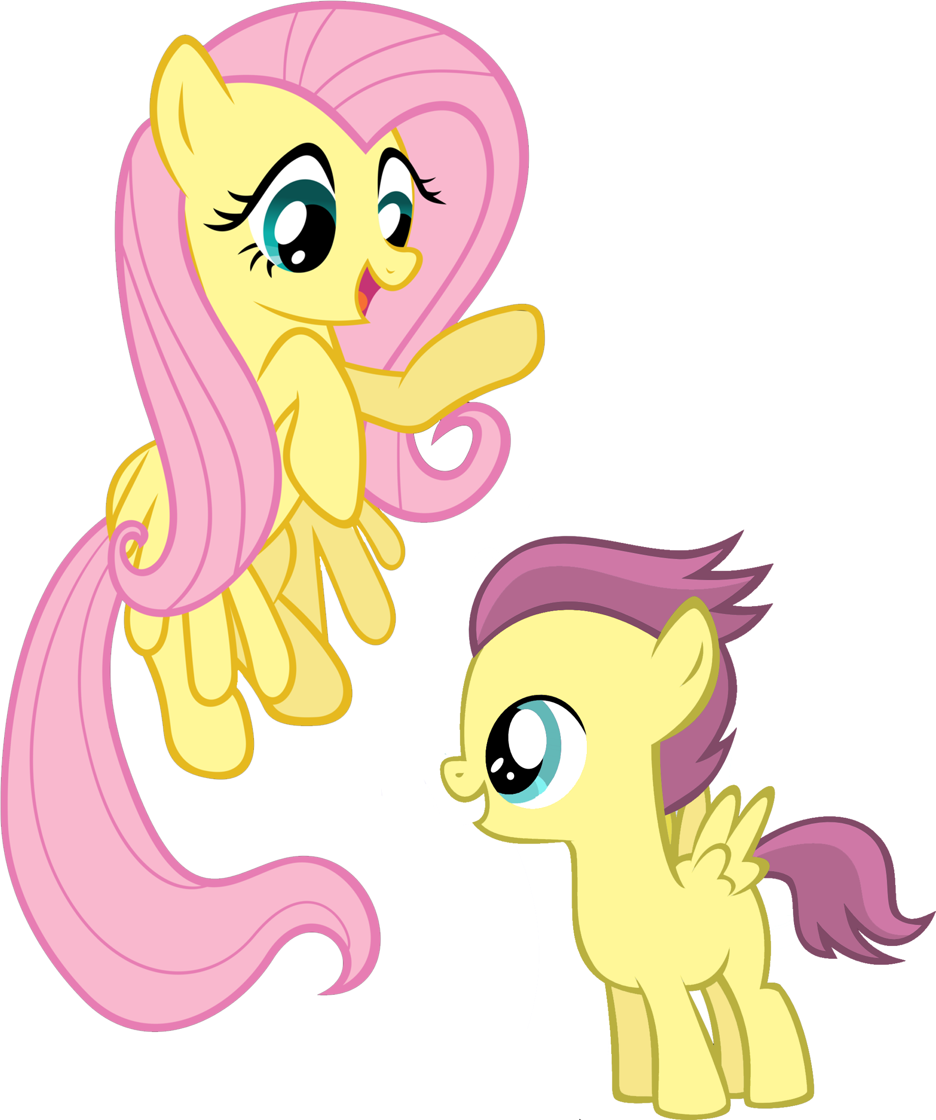 Post 124 0 22891700 1337732669 Thumb - My Little Pony Fluttershy Sister (2000x2200), Png Download