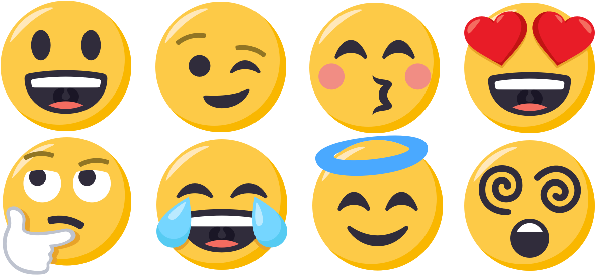 0 Smileys Are Here - Heart Eyes Emoji Drinking Glass (1400x556), Png Download