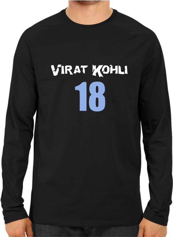 Best Collection Cricket Full Sleeves Tagged "virat - L S Logo Death Note (800x800), Png Download