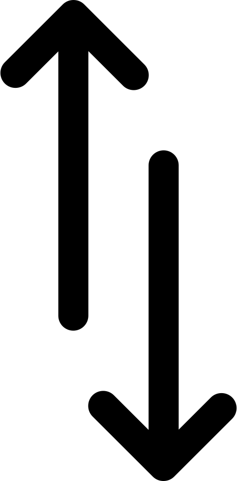 Arrow Up Down Alt - Logo (482x980), Png Download