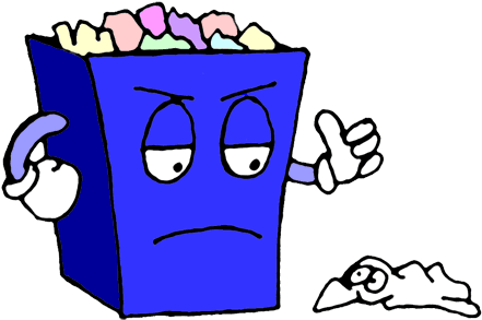 Rubbish Bin Clipart 4 - Clip Art Rubbish Bins (450x297), Png Download