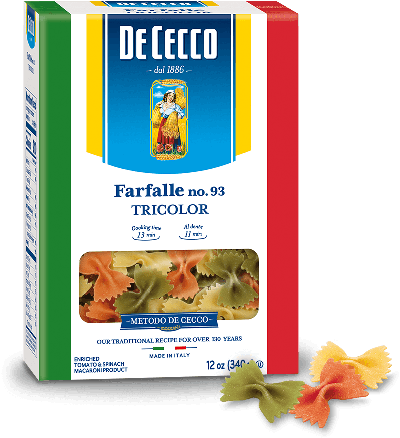 93 Tricolor - De Cecco Dur Whole Wheat Penne 500g (500g) (1024x873), Png Download