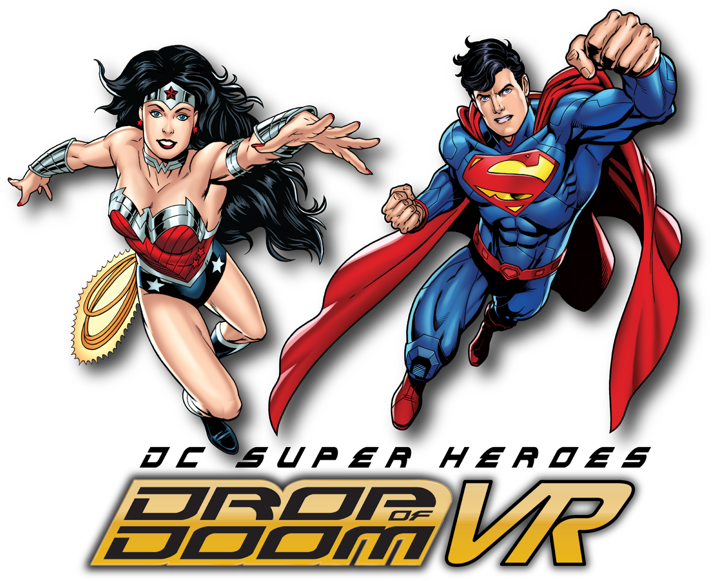 Dc Super Heroes Virtual Reality Coming To Six Flags - Under Woman Six Flags (1600x1376), Png Download