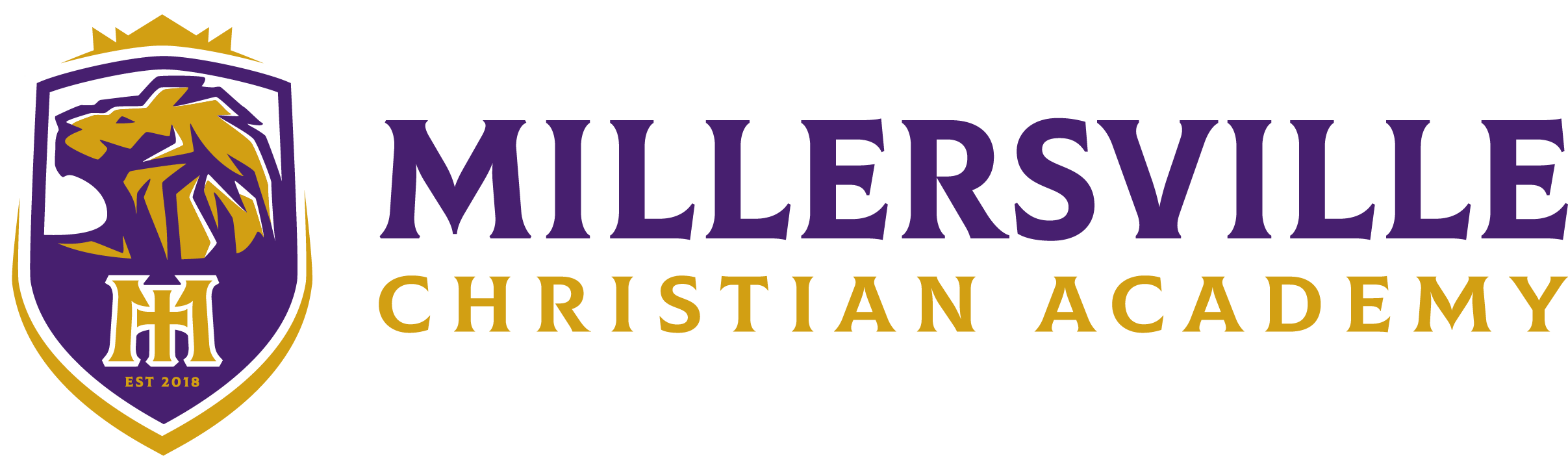 Millersville Christian Academy - Lavender (2456x775), Png Download