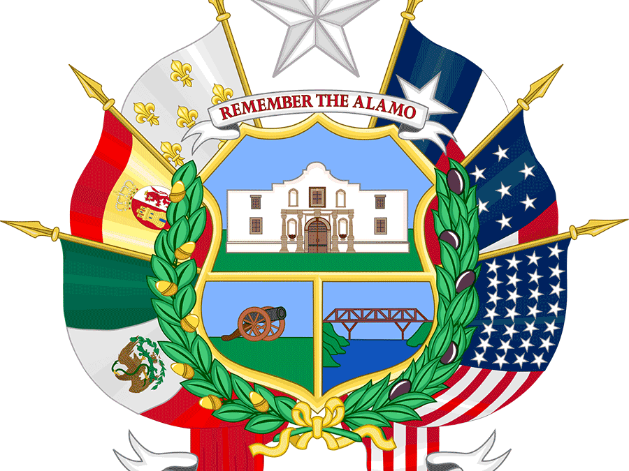 The Six Flags That Flew Over Texas - State Seal Of Texas (900x675), Png Download