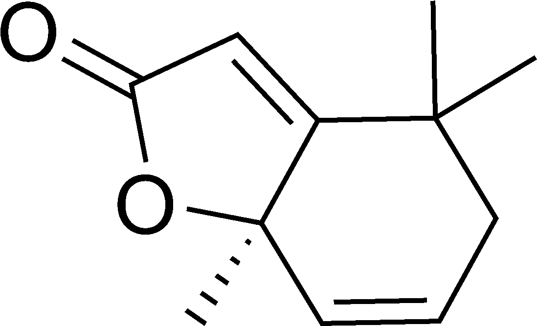 Actinidiolide Chemical Structure - Chemistry (1234x813), Png Download