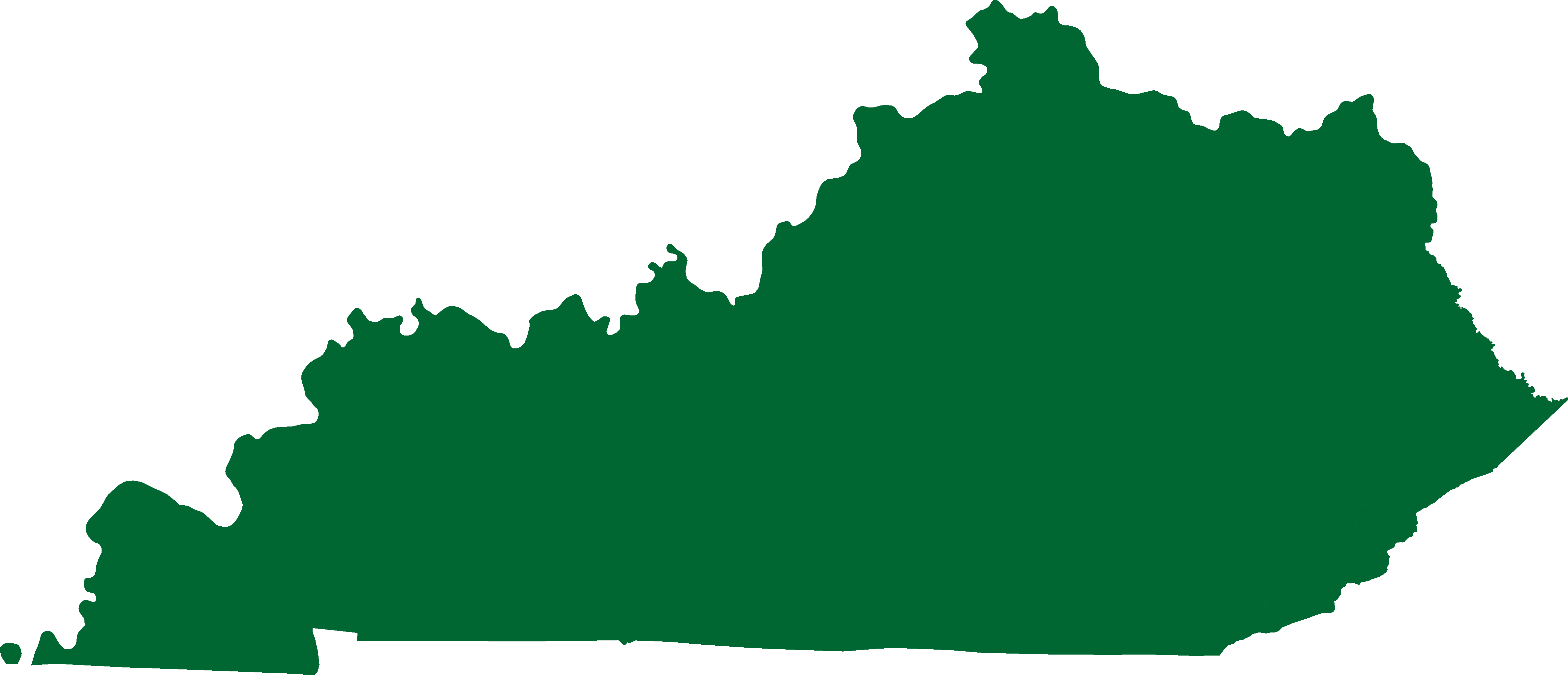 Kentucky Mental Health - Louisville On Ky Map (4755x2048), Png Download