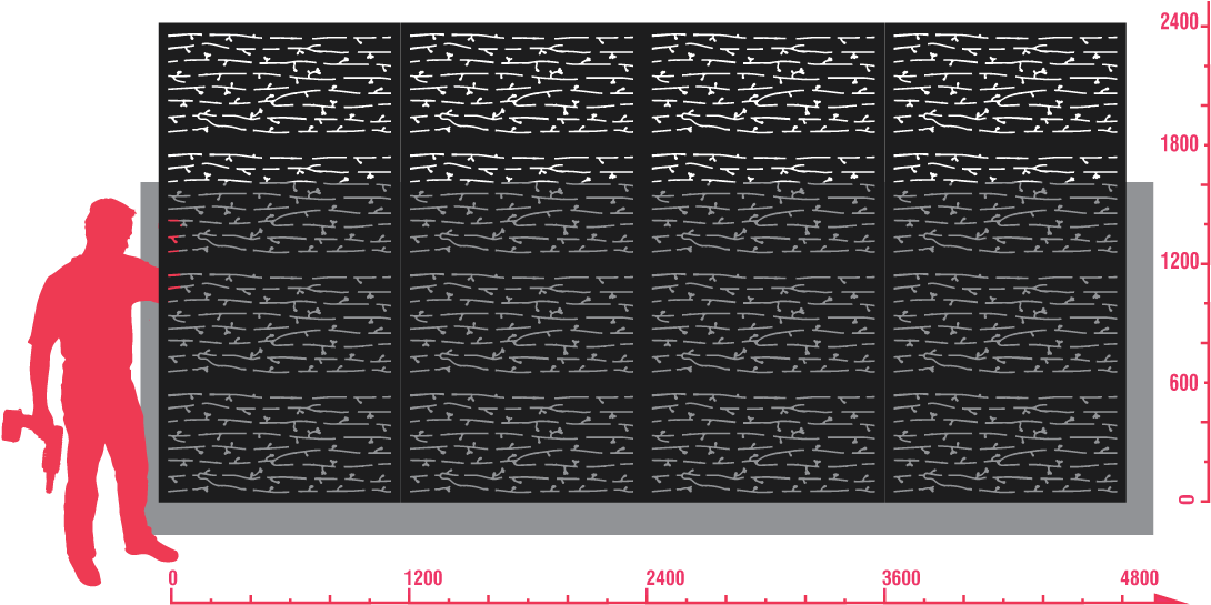 Orchard™ High Privacy Outdoor Decorative Screen - Millimetre (1200x545), Png Download