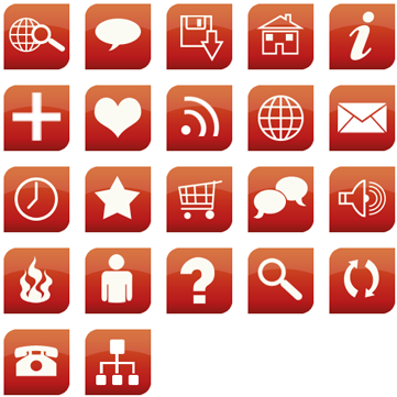 Glossy Red Web - Marketplace Lifestyles In An Age Of Social Media By (370x370), Png Download