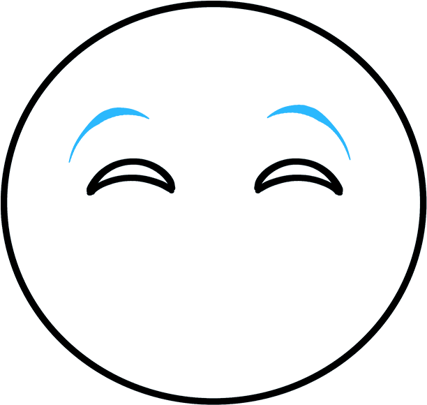 How To Draw Crying Laughing Emoji - Face With Tears Of Joy Emoji (680x678), Png Download
