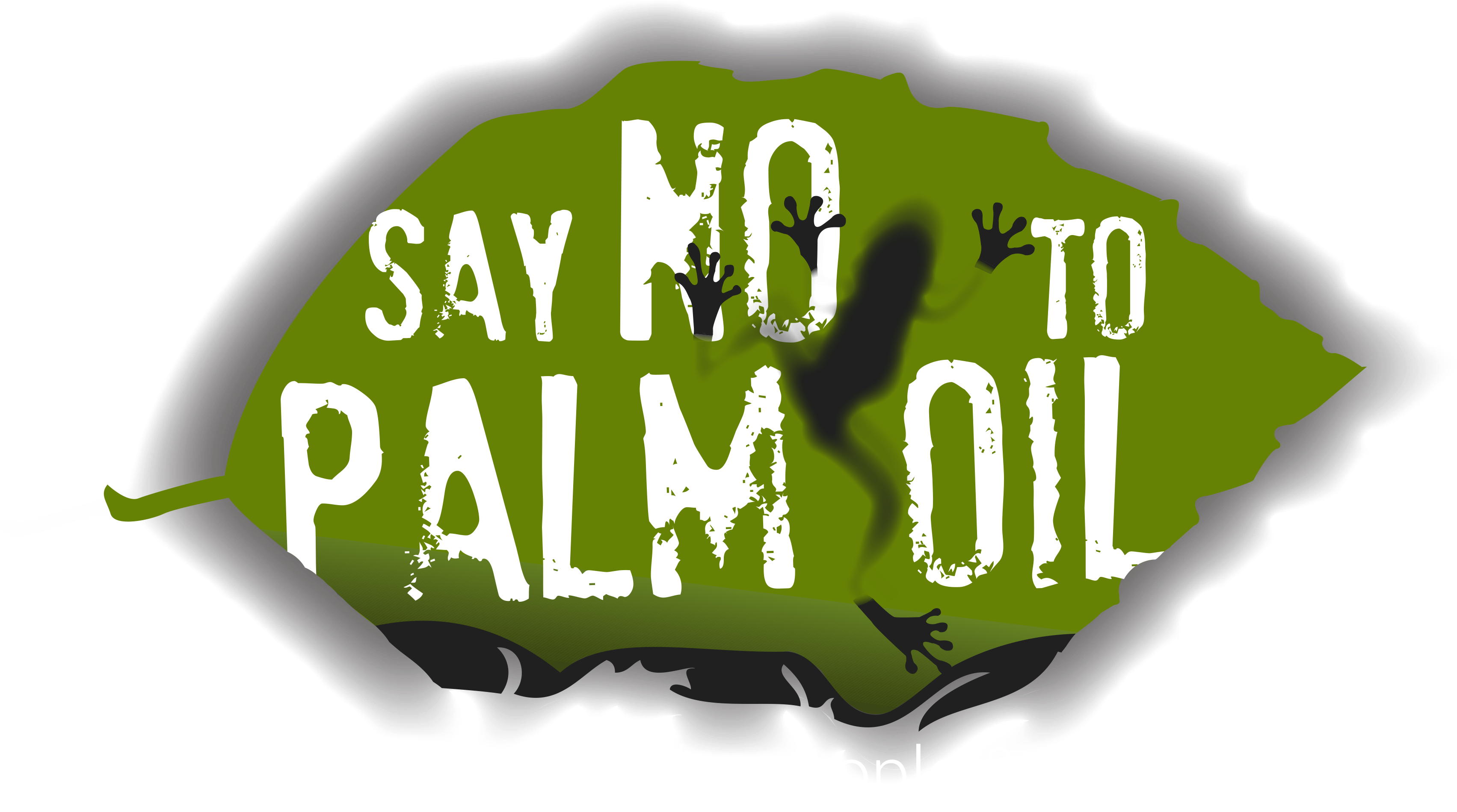 Say No To Palm Oil - Do Not Use Palm Oil (3474x1930), Png Download