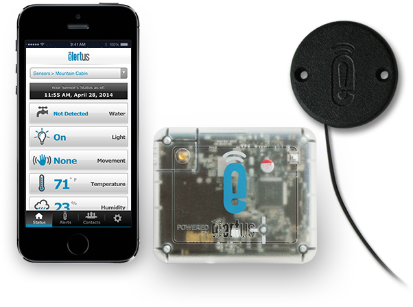 Where To Buy The Elertus Smart Sensor With Water Sensor - Elertus Alerts Elrt10-2 Wireless Remote Wine Monitoring (620x500), Png Download