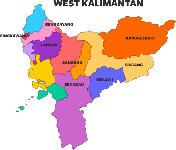 Kalimantan Barat Vektor (704x596), Png Download