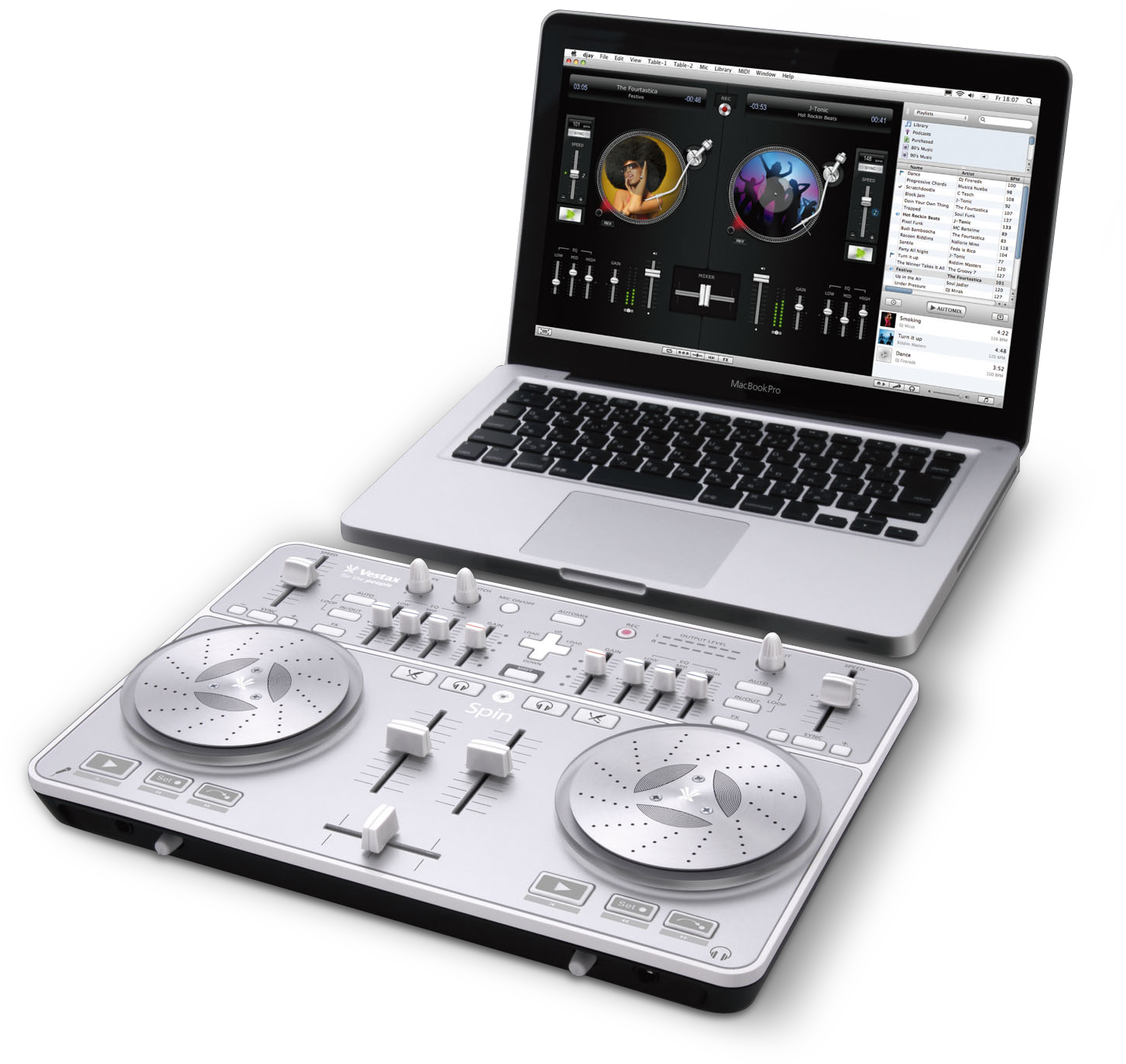 21997 - Vestax Spin-vestax (1612x1432), Png Download