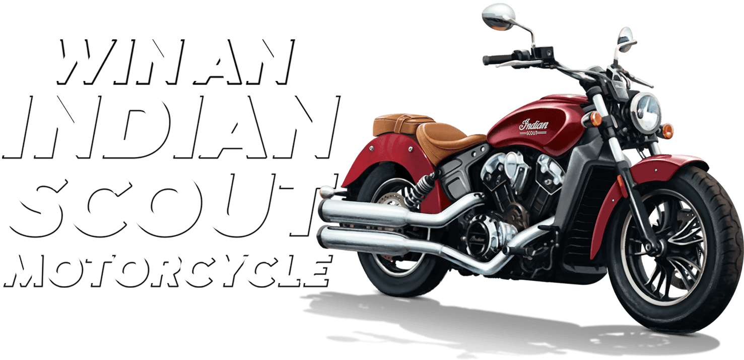 Win An Indian Scout Motorcycle - Indian Chief Classic Png (1477x716), Png Download