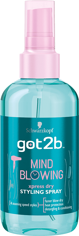 Got2b Mind Blowing Styling Spray - Schwarzkopf Got2b Mind Blowing Xpress Dry Styling Spray (970x1400), Png Download