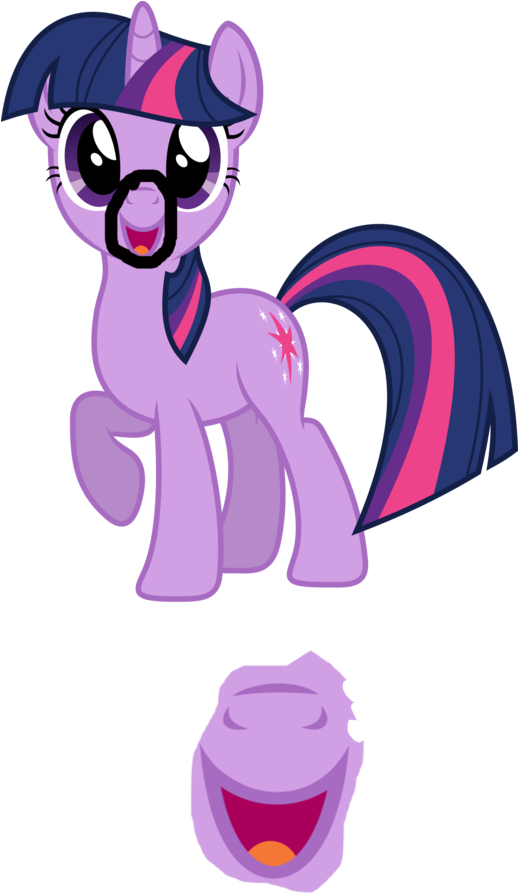 Mind Blown, Pareidolia, Safe, Snout, Twilight Sparkle - Dibujo Mi Pequeño Pony (517x1024), Png Download