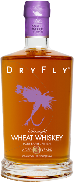 Port Finish Wheat Whiskey - Dry Fly Port Finish (255x624), Png Download