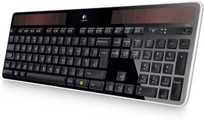 Logitech Wireless Solar Keyboard K750 - Logitech Wireless Solar Keyboard K750 Wireless Keyboard (440x278), Png Download