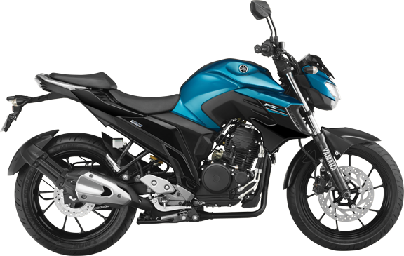India 4 Stroke Motorcycle, India 4 Stroke Motorcycle - Yamaha 25 Bike (576x365), Png Download