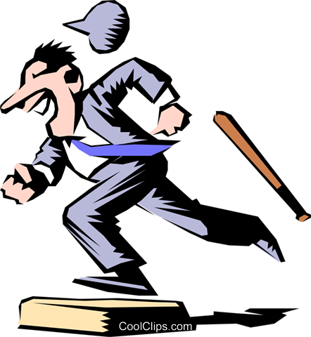 Cartoon Baseball Runner (442x480), Png Download