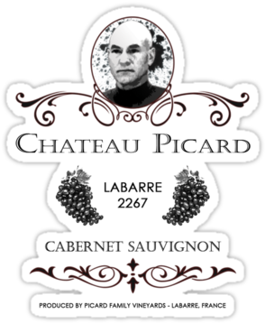 Every Day Is Captain Picard Day - Design On Style P Monogram Vinyl Wall Art Lettering (375x360), Png Download