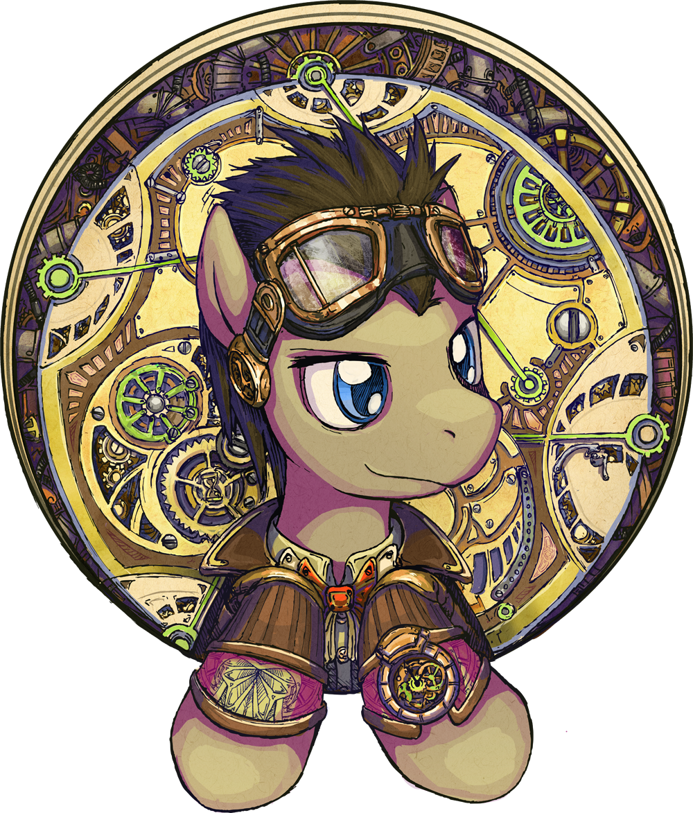 Mind=blown - Steampunk Doctor Whooves (1000x1173), Png Download
