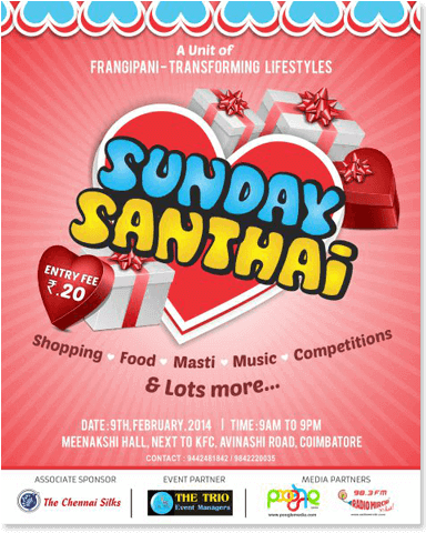 Sunday Santhai - Advertising (484x707), Png Download