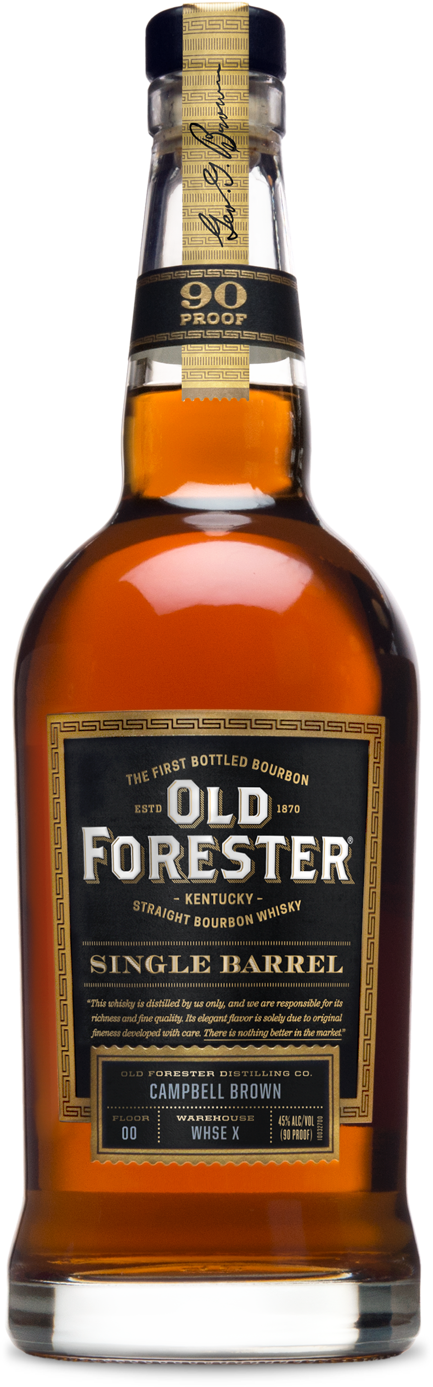 Bottled At 90 Proof, With A Rich, Robust Bourbon Profile, - Old Forester 1920 Prohibition Style Bourbon 115 Proof (870x2784), Png Download