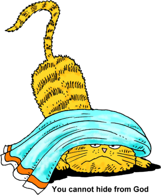 Cannot Hide From God Clip Art - Hide Clipart (330x400), Png Download