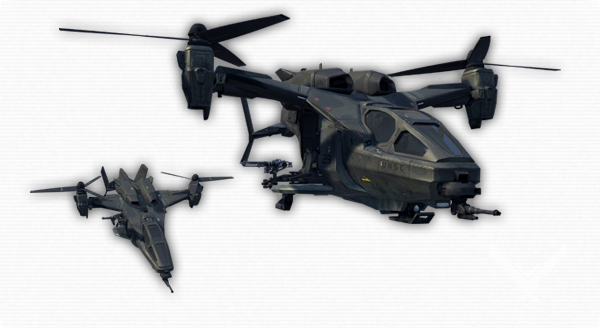 Name - Falcon - Halo Reach Falcon Png (600x328), Png Download