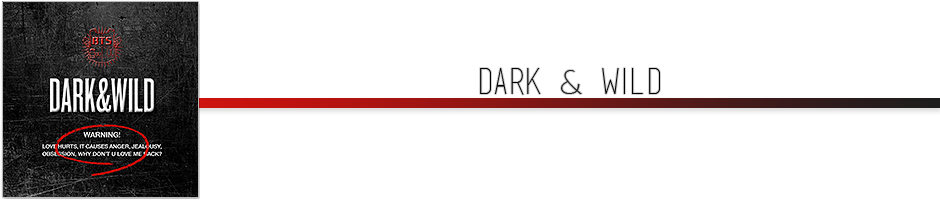 Vuplacv - Bts: Dark & Wild Vol.1 Cd (940x200), Png Download