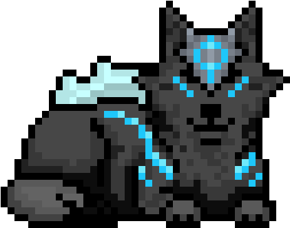 Lunar Amaterasu - Pixel Art (540x390), Png Download