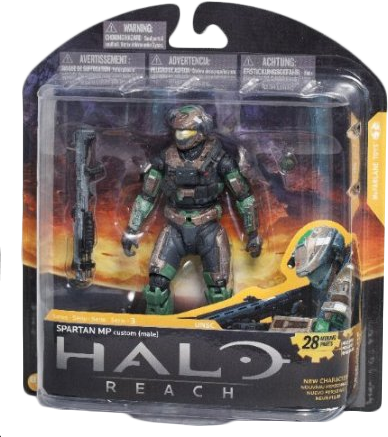 5" Spartan Mp Custom Exclusive Action Figure - Halo Reach Action Figure (388x437), Png Download