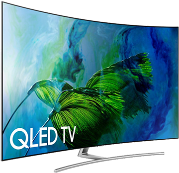 Curved Display Rentals - Samsung Qled Tv Q8c (500x375), Png Download