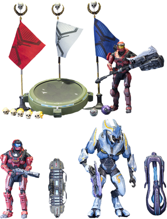 Series 6 7" Deluxe Action Figure 3-pack Assortment - Mcfarlane Halo Anniversary Series 2 Figure - Mickey (535x700), Png Download