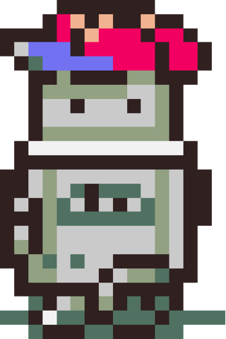 Earthbound Robot Ness Sprite - Ness Earthbound (320x479), Png Download